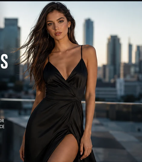 AI fashion model image prepared for ecommerce product presentation