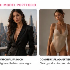 Editorial AI model for fashion