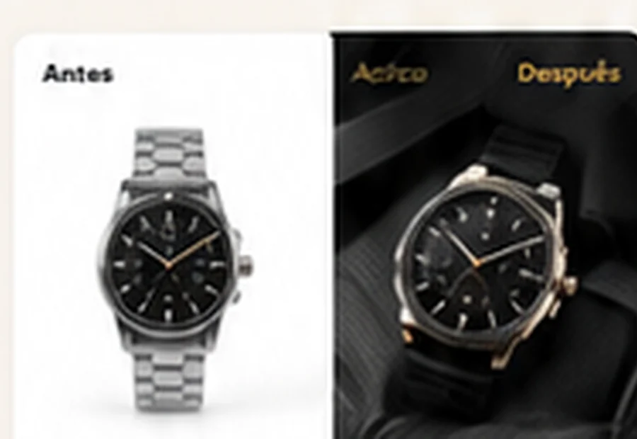 Comparativa de fotografía profesional de reloj