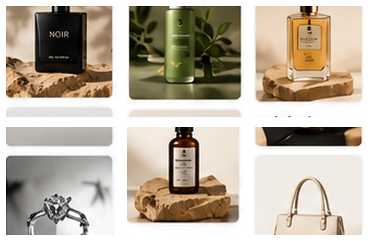 Colección de fotografías de productos para catálogo